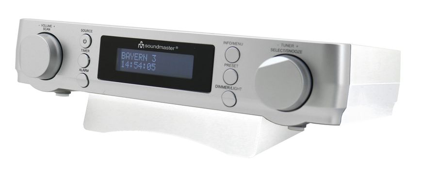 Кухонне підвісне радіо з Bluetooth та нижньою LED-підсвіткою Soundmaster UR2022SI DAB+ і FM RDS m031 фото