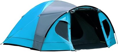 Туристическая палатка Portal на 4 человека 4000 мм с полом, голубой (отсутствует один элемент дуги) 0067 фото