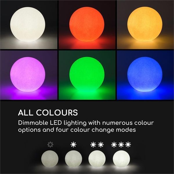 Декоративний RGB-LED шар, кульова сонячна панель Blumfeldt Shinestone Solar 50 Ø 50 см (10034839) 10034839 фото