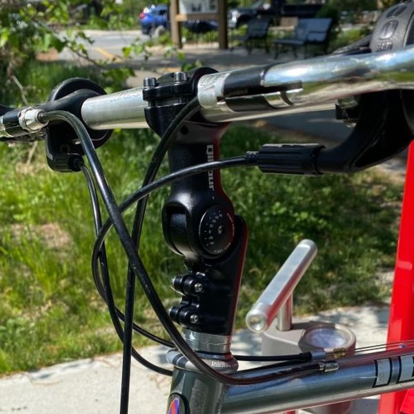 Велосипедний винос керма, регульований на 120 градусів, 25.4/95мм 0874 фото