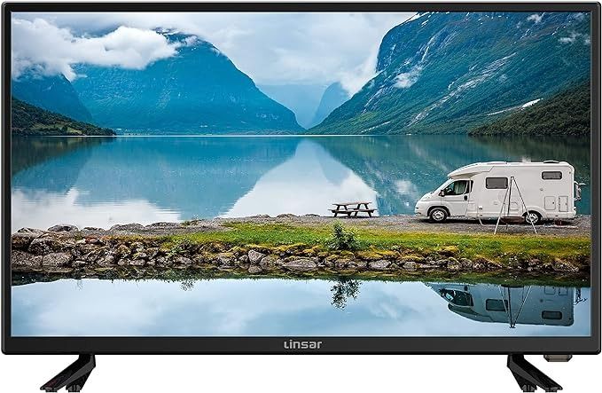 HD телевізор 24" Linsar 24LED880SC з зарядним пристроєм для авто, потрійний тюнер DVB-T/T2/S/S2/C 0119 фото