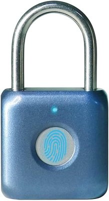 Навесной замок с отпечатком пальца eLinkSmart YL-P8, синий 0706 фото