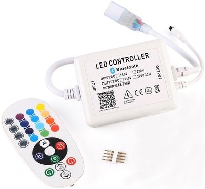 Bluetooth контроллер для светодиодной ленты RGB GreenSun 750 Вт с ИК пультом 1481 фото