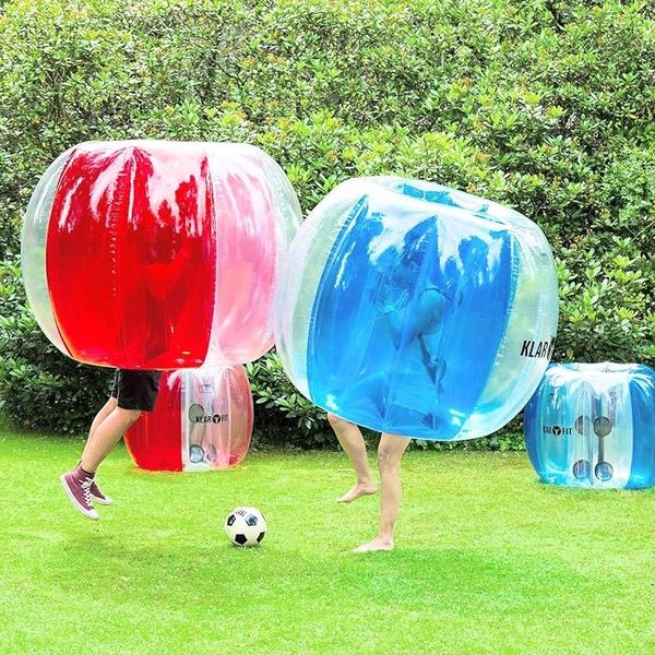Надувной мяч Klarfit, Bubble Ball для детей 120х150 см, красный. 10031437 фото