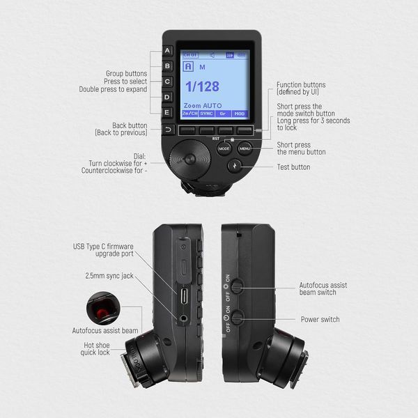 Радіосинхронізатор NEEWER QPRO-N TTL Wireless Flash Trigger для Nikon M3607 фото