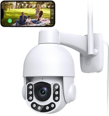 Наружная камера безопасности Netvue Sentry Pro 2k 3MP, панорама, 8х, Wi-Fi, ночное видение, датчик движения 0359 фото