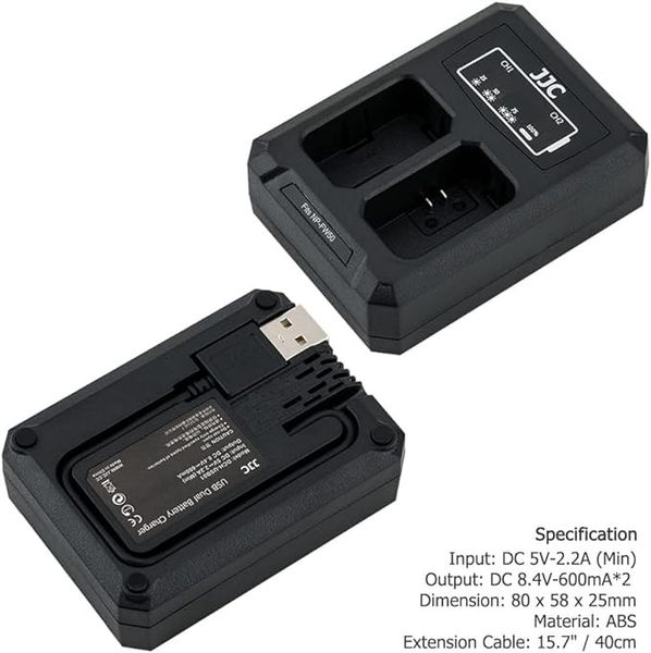 Двойное USB зарядное устройство для батареи Sony NP-FW50 0660 фото