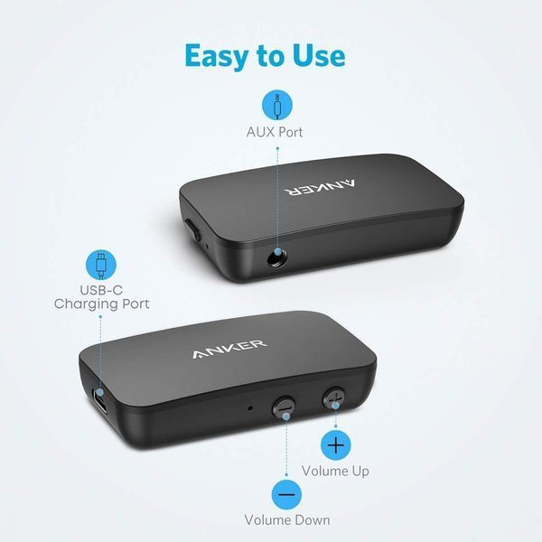 Bluetooth-приймач Anker Soundsync A3352 для автомобіля, стереосистем та навушників T4044 фото