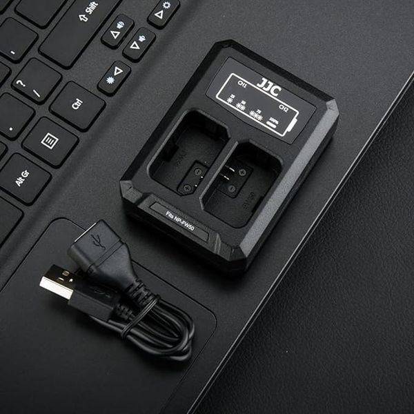 Двойное USB зарядное устройство для батареи Sony NP-FW50 0660 фото