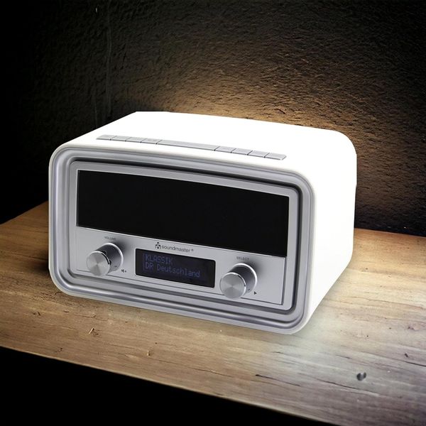 Ретро-радио, часы Soundmaster UR190WE DAB+ FM с будильником m57 фото