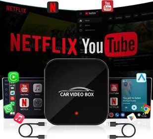 Беспроводной адаптер Carplay Android Auto с Netflix YouTube WiFi 5 ГГц T2182 фото