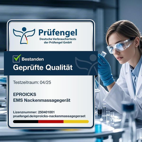 Бездротовий масажер для шиї з підігрівом EPROICKS EMS  T1114 фото