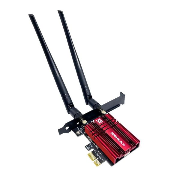 Мережева карта SYONCON Intel AX210 PCI-E 5374Mbps WiFi 6E AX 6Ghz + Bluetooth 5.2 0709 фото