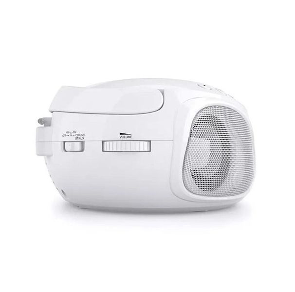 Бумбокс Auna Roadie CD, FM-радіо Bluetooth, білий (10029813) 10029813 фото