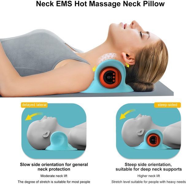 Бездротовий масажер для шиї з підігрівом EPROICKS EMS  T1114 фото