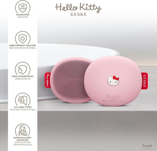 Силиконовая щетка для очистки лица GESKE Hello Kitty 1458 фото