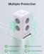 Подовжувач із заземленням 6 розеток Sameriver Multifunctional Power Strip ZYC03 з 4 USB Т1325 фото 3