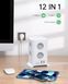 Подовжувач із заземленням 6 розеток Sameriver Multifunctional Power Strip ZYC03 з 4 USB Т1325 фото 2