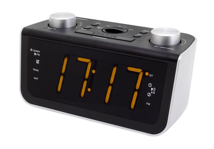 Радіо-годинник FM-PLL Soundmaster FUR5005 з великим дисплеєм/кнопками керування та автоматичним налаштуванням часу m035 фото