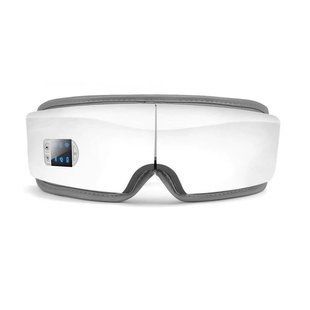 Масажер для очей  з підігрівом, вібрацією та Bluetooth (Білий) M3619 фото