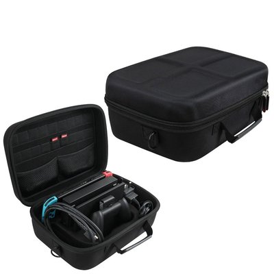 Жорсткий універсальний кейс-сумка Hermitshell для Nintendo Switch, чорний 0301 фото