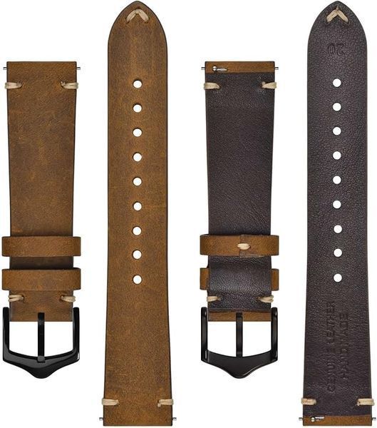 Кожаный ремешок для мужских часов BISONSTRAP T1142 фото