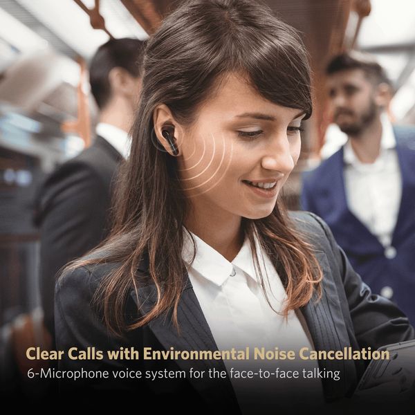 Бездротові навушники-вкладиші EarFun Air Pro 2 з Bluetooth 5.2, чорні 0414 фото