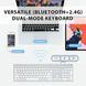 Беспроводная ультратонкая клавиатура iClever IC-DK03 Bluetooth 4,2 + 2,4G для Mac, iPad, Windows 0210 фото 5