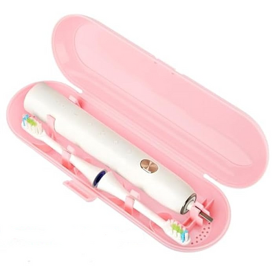 Пластиковий футляр для транспортування зубної щітки, рожевий 0958 фото