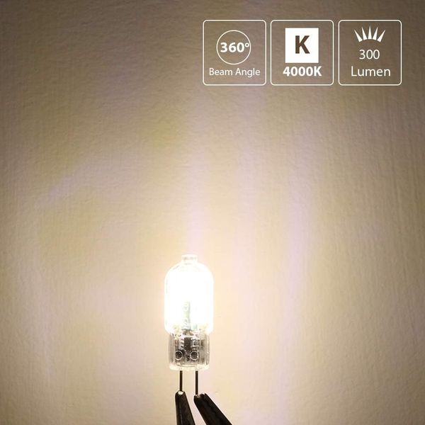 Светодиодные лампы 10 шт Klighten G4, 3 Вт, 300 лм, натуральный белый (4000 К) 0916 фото