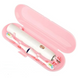 Пластиковий футляр для транспортування зубної щітки, рожевий 0958 фото 1