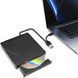 Внешний оптический привод Wowfast XD012 DVD/CD-RW USB 3.0 & Type-C Black T3565 фото 1