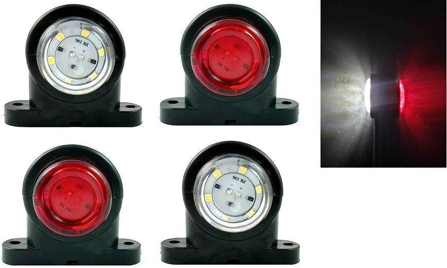 Светодиодные габаритные огни для автомобиля, прицепа Generic X 12В / 24В, 4 шт 1459 фото