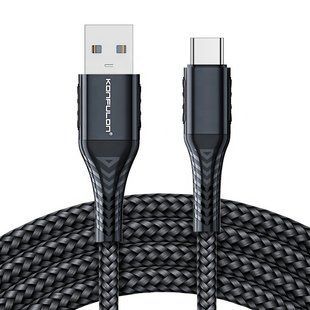 Кабель USB - Type-C 3A 60W 2м для смартфонів, планшетів та ноутбуків Gray T3998 фото