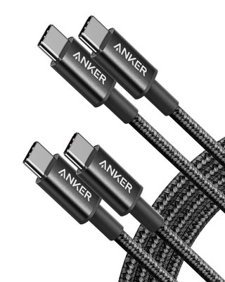 Нейлоновый кабель Anker USB C – USB C 60 Вт (3A), 1,8 м 1374 фото