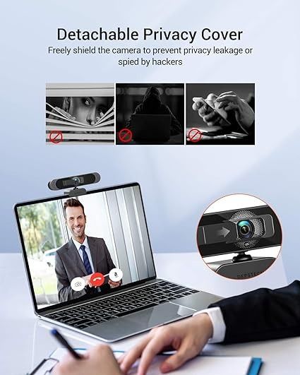 Веб-камера 8Мп Depstech DW49 4K із мікрофоном, автофокусом і штативом 0288 фото