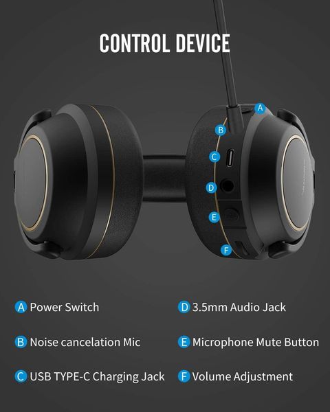 Бездротова ігрова гарнітура, навушники XIBERIA G01 PRO для ПК, PS5, PS4 з мікрофоном 1066 фото