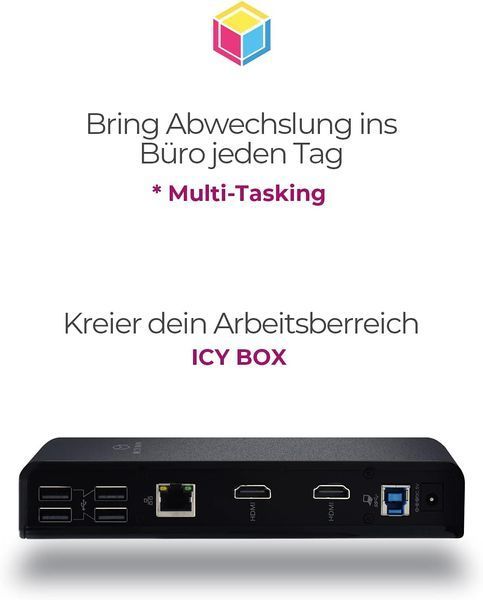 Док-станция ICY BOX USB-C (11-в-1) для двух мониторов 2 HDMI T1820 фото