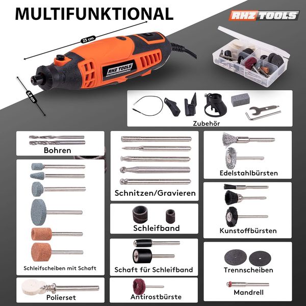 Багатофункціональний інструмент RHZ TOOLS [160 Вт] з рукояткою та зі світлодіодним підсвічуванням 1780 фото