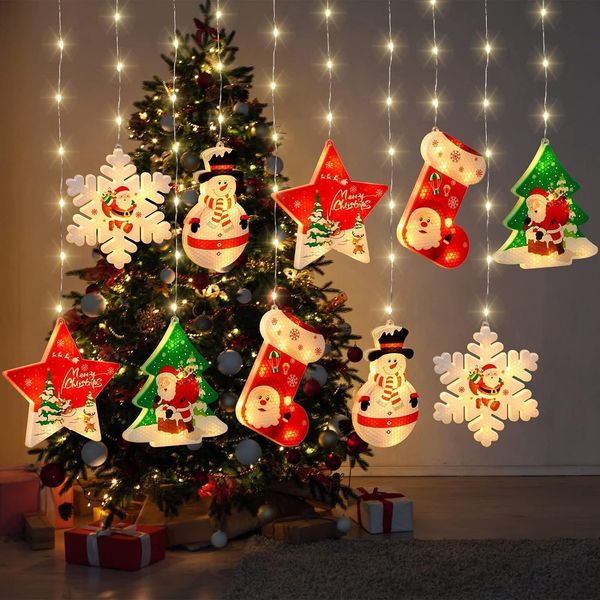 Різдвяні світлодіодні прикраси Kingdder, водонепронекні 1013 фото