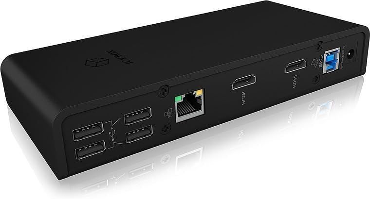 Док-станция ICY BOX USB-C (11-в-1) для двух мониторов 2 HDMI T1820 фото