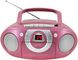 CD бумбокс Soundmaster SCD5100SW з FM-радіо, рожевий m018-4 фото 3