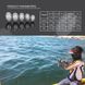 Набір 81 шт грузил овальної форми зі свинцю для морської, прісноводної риболовлі 0959 фото 7