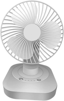 Портативний вентилятор 1200 мАг для подорожей, кемпінгу, офісу, дому, білий 0026 фото