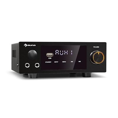 Стереопідсилювач Auna Hi-Fi Auna AMP-2 DG 2x50 Вт RMS, Bluetooth/USB (10035179) 10035179 фото