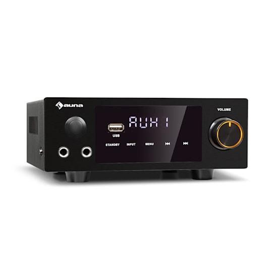 Стереоусилитель Auna Hi-Fi Auna AMP-2 DG 2x50 Вт RMS, Bluetooth/USB (10035179) 10035179 фото