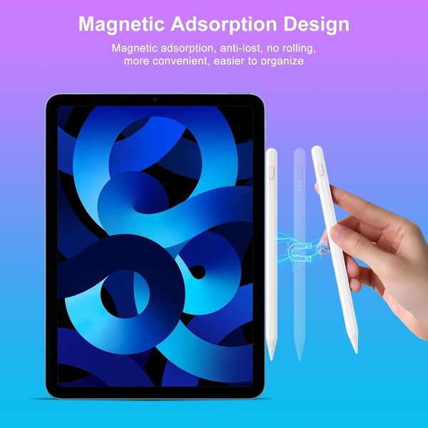 Магнітний стилус для iPad / iPad Air, швидка зарядка, білий 1218 фото