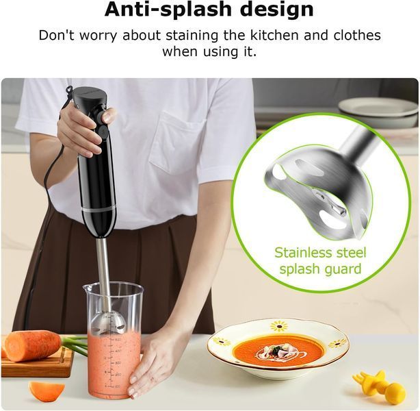 Ручний блендер Bonsenkitchen HB3201 з 2 швидкостями T0487 фото
