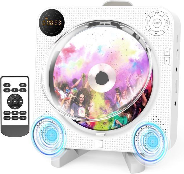 Bluetooth CD-програвач з динаміками DESOBRY  FM-радіо  T1328 фото