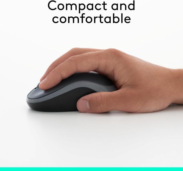 Бездротова миша Logitech M185 Swift Grey (910-002225) T3567 фото